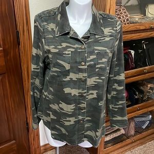 Forever 21+ Camouflage shirt jacket, 2X